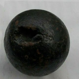 Rare Vintage Antique 6lb Civil War Cannon Ball Pa Found Solid Shot Cannonball Nr
