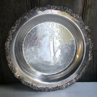 Vintage Victorian Footed Silver Plate Fruit Bowl