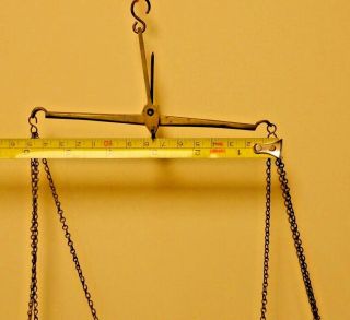 Antique Vintage Small weight brass balance Scale metal 3