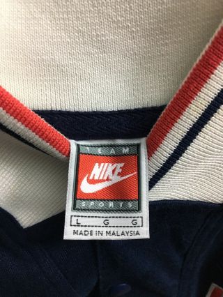 Vintage 1990s Nike UCONN Huskies Warmup Shooting Shirt NCAA Jersey Size Large 3