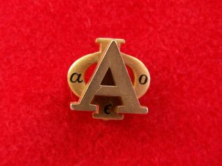 Vintage Alpha Phi Sorority 10k Gold Pin/badge Beta Kappa Chapter March 1942
