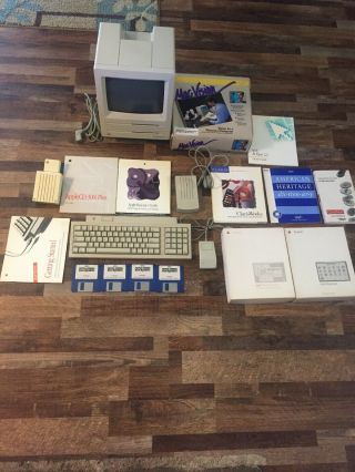 Apple M5010 Macintosh Se Vintage Mac Computer,  Personal Modem,  Teleport,  Hypercard