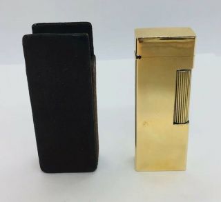 Dunhill Antique 14k Yellow Gold Outer Jacket Lighter