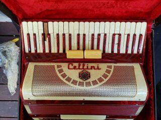 Vintage Cellini Piano Accordion W/case - Made In Italy 312/75 -.