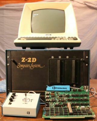 Cromemco Z - 2d Vintage Computer Runs Rdos1 Monitor W/ Dazzler Video Js - 1 Joystick