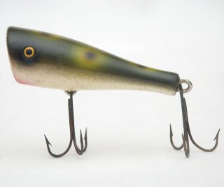 Paw Paw - Plunker Vintage Fishing Lure - Frog Tack Eyes 3 " Painted Cup,  One