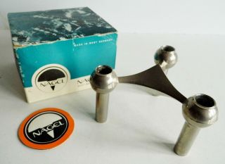 German Mid - Century Nagel Stackable Candlestick - Boxed - 1960 