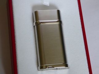 Cartier Decor Lighter - Steel With Platinum Trim Fully Boxed With Books