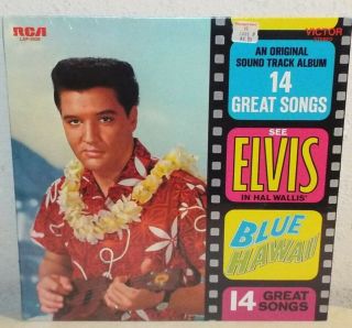 Vintage Elvis Presley Blue Hawaii Rca Lsp - 2426 Stereo Usa Factory Lp Nr