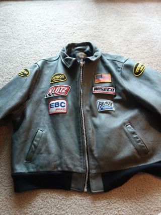 Vintage Vanson Cafe Racer Leather Motorcycle Jacket