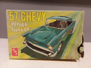Vintage Amt 1957 Chevy Pepper Shaker Model Car Kit Started 1/25
