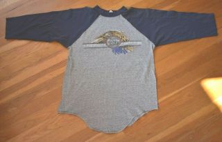 Vintage Doobie Brothers Farewell Tour T - Shirt 1982 Small Baseball Sleeve Unisex