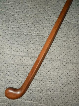 Antique Sunday Scottish Golf Oak Walking Stick/cane