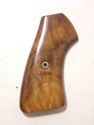 Vintage Custom Burl Wood Gun Grips for British WEBLEY Mark VI.  22.  38.  455 3