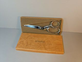 Vintage Gingher G - 7 Knife Edge Dress Maker Shears Scissors W/ Box