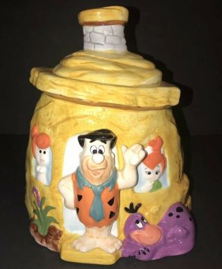 Vintage Hanna Barbera " Fred Flinstone " House Collectible Cookie Jar
