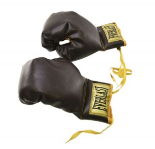 Vintage Everlast Brown Leather Gloves Boxing Model 2924 Lace Up Boxer Gloves