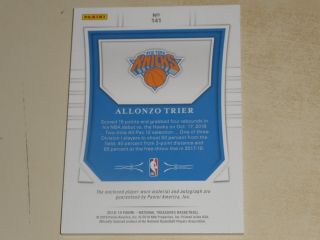 2018 - 19 National Treasures Gold FOTL Rookie PATCH Auto RC RPA Allonzo Trier /20 2