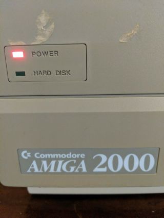 Commodore Amiga A2000 Computer - turns on - with mouse,  keyboard,  cables - 2