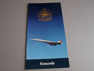 British Airways Concorde Menu York - London 1985 With Flight Certificate