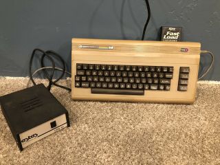 Commodore 64 With Power Supply And Fast Load Cartridge