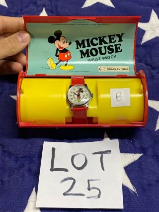 Vintage Bradley Time Walt Disney Mickey Mouse Watch