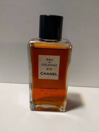 Vintage Chanel No.  5 Eau De Cologne 2 Oz Perfume