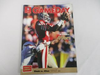 Oct 5 1987 York Giants Vs San Francisco 49ers Game Day Program W Jerry Rice