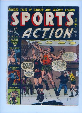 March 1952 Sports Action No.  11 Comic Book - Atlas Comics