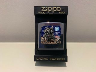 Zippo - Hi Polish 1969 Moon Landing Zippo Pocket Tape Measure