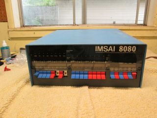 Imsai 8080 Computer,  W/book And Keyboard.