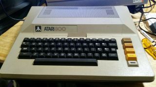 Atari 800 Computer,  48K,  - w/Power,  joysticks,  BASIC cartridge 2