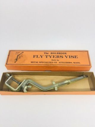 Vintage Rare Holbrook Fly Tying Vise Fly Fishing Nos Wow Mass