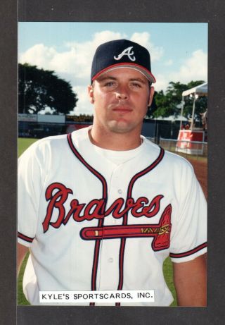 1997 Ryan Klesko Atlanta Braves Unsigned 4 X 6 Color Snapshot Photo 4