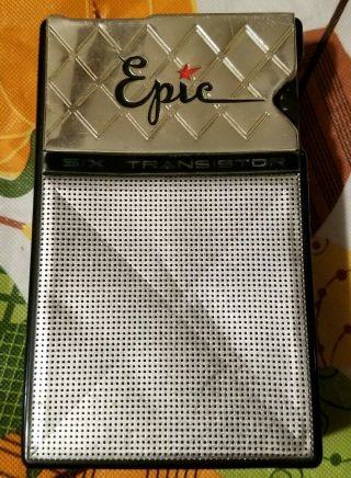 Vintage Epic 6 - Transistor Radio,  Ep61