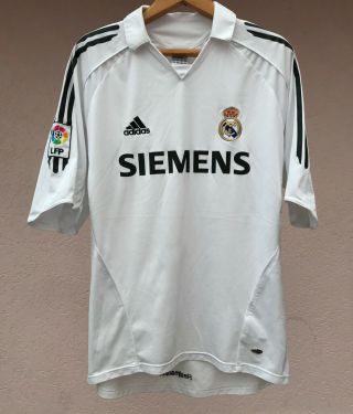 Real Madrid Spain 2005/2006 Home Football Soccer Shirt Jersey Camiseta Adidas