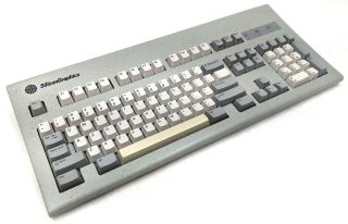 Silicon Graphics Sgi Vintage Keyboard Part Number 041 - 0136 - 001
