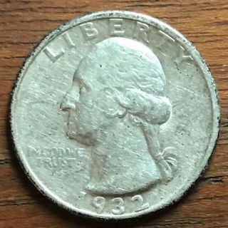1932 S Washington Quarter Dollar Unrated Vintage 25 Cent Us.  90 Silver Coin