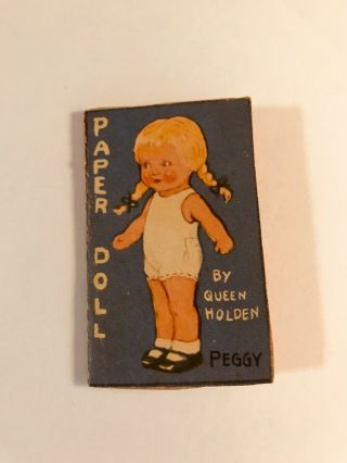 1953 Peggy And Billy Dolls In Paper Doll Book By Queen Holden