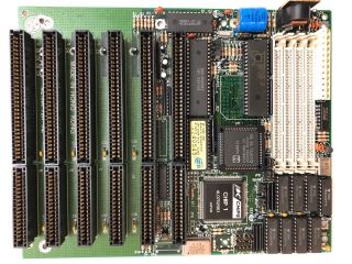 Pcchips M216a 286 Motherboard,  Harris 20 Mhz Cpu,  1mb Ram.