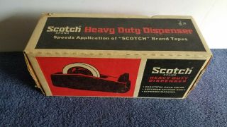 NOS Vintage Scotch Heavy Duty Tape Dispenser Box C - 23 Gold A7 2