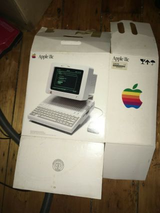 Vintage Apple IIc Computer Monitor Box VINTAGE BOX ONLY BOX 2