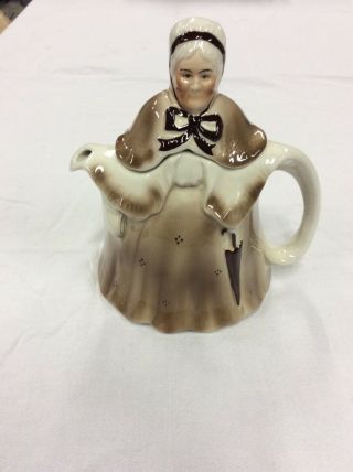 Vintage,  Tony Wood,  Staffordshire England,  Grandma,  Little Old Lady Teapot - Exc