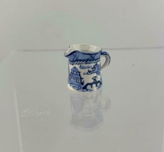 Deborah Mcknight Artisan 1:12 Dollhouse Miniature Chinese Export Pitcher