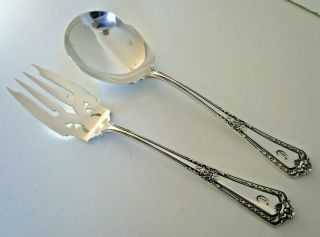 American Sterling Silver Serving Fork & Spoon,  Reed & Barton