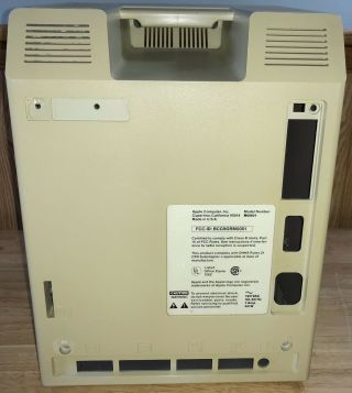 1984 Apple Macintosh Model M0001 Replacement Rear Case Housing Mac 128k