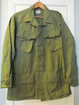 Vintage 1968 Us Army Vietnam War Era Slant Pocket Combat Shirt/coat Small Reg
