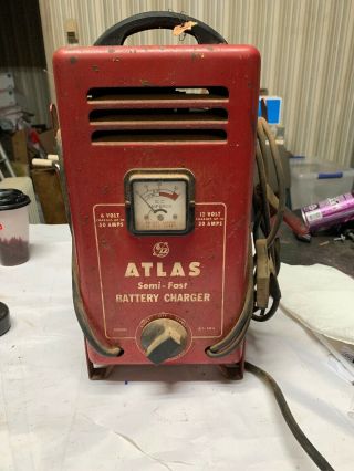Vintage Atlas Semi Fast Battery Charger Model A1 - 50h Not