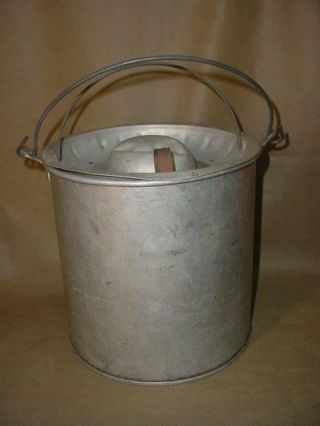 Vintage Faris Of St Louis Aluminum Minnow Bucket