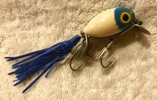 Fishing Lure Fred Arbogast Hula Dancer In Very Rare Blue Head Tackle Crank Bait 3